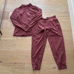 Women's Burgundy Track Suit